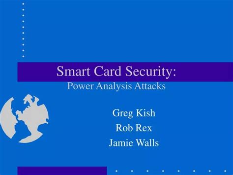 attacks on smart cards ppt|Smart Card Security .